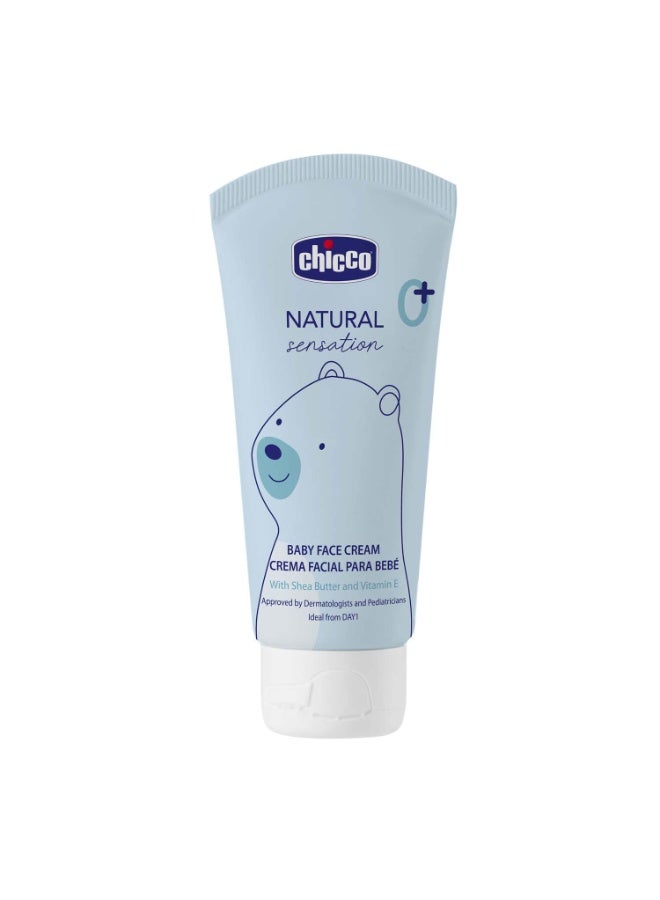 Chicco Baby Face Cream Natural Sensation 50ML - Image 1